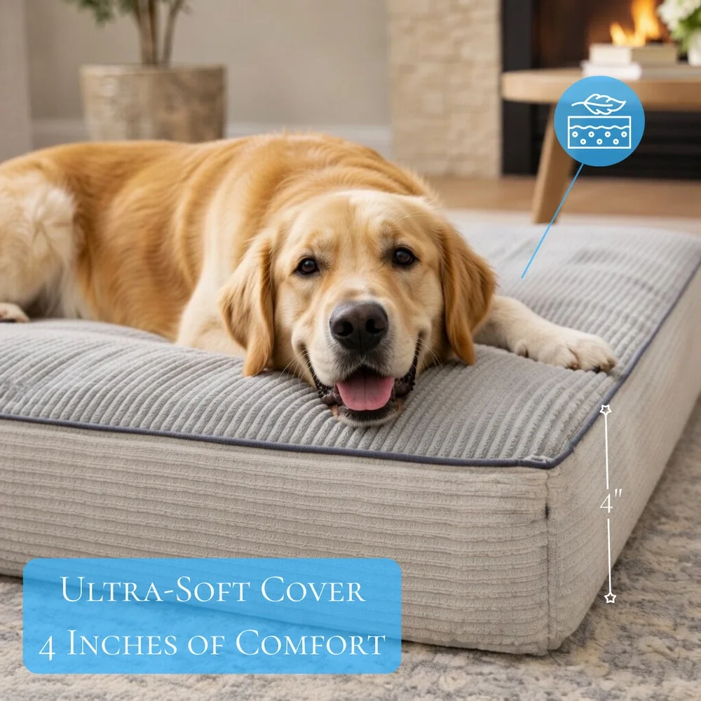Soft Orthopedic Dog Bed, Elevated 4